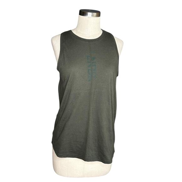 LNDR Women's Sleeveless Logo Front Running Tank Top Size Medium Organic Cotton - Picture 1 of 5